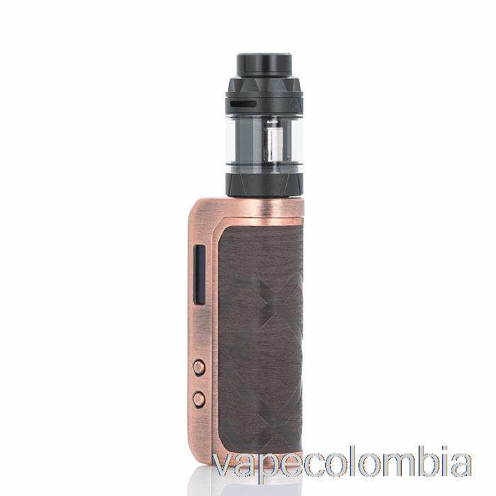 Vape Recargable Augvape Foxy One 120w Kit De Inicio Cobre Patrón De Madera Cuero